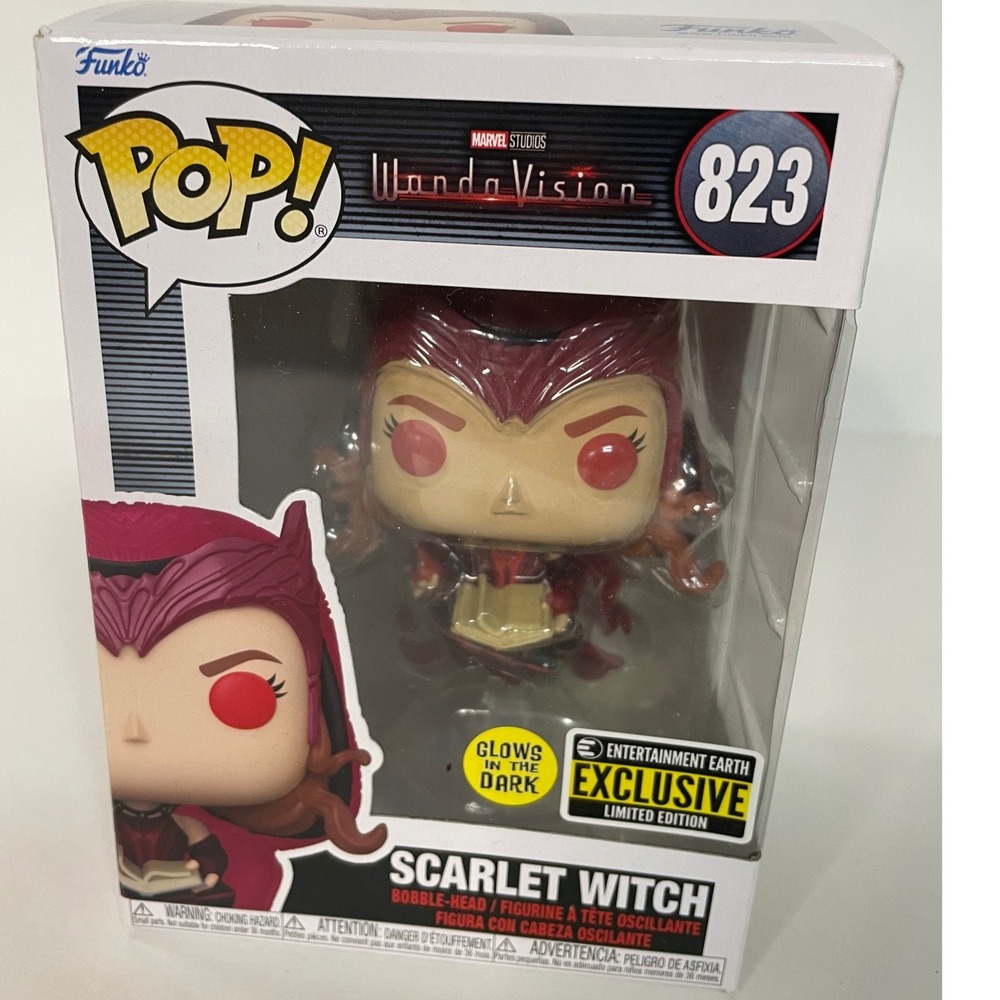 Scarlet Witch Darkhold GLOW SE 823 WandaVision Funko Pop Vinyl New